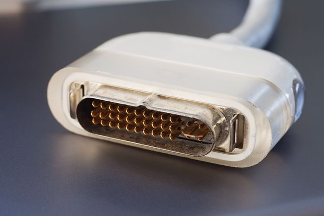An Apple Display Connector plug