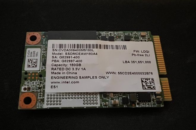 An mSATA solid-state drive