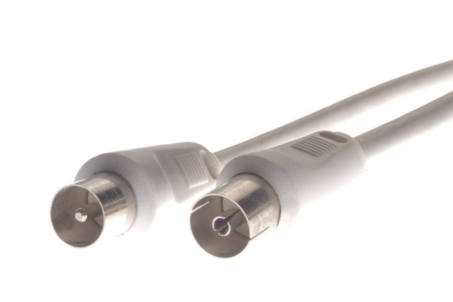 A PAL (Belling-Lee) antenna plug and socket