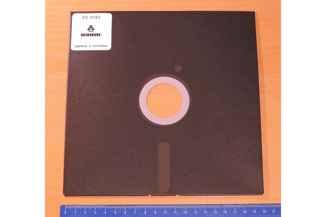 An 8-inch floppy disk