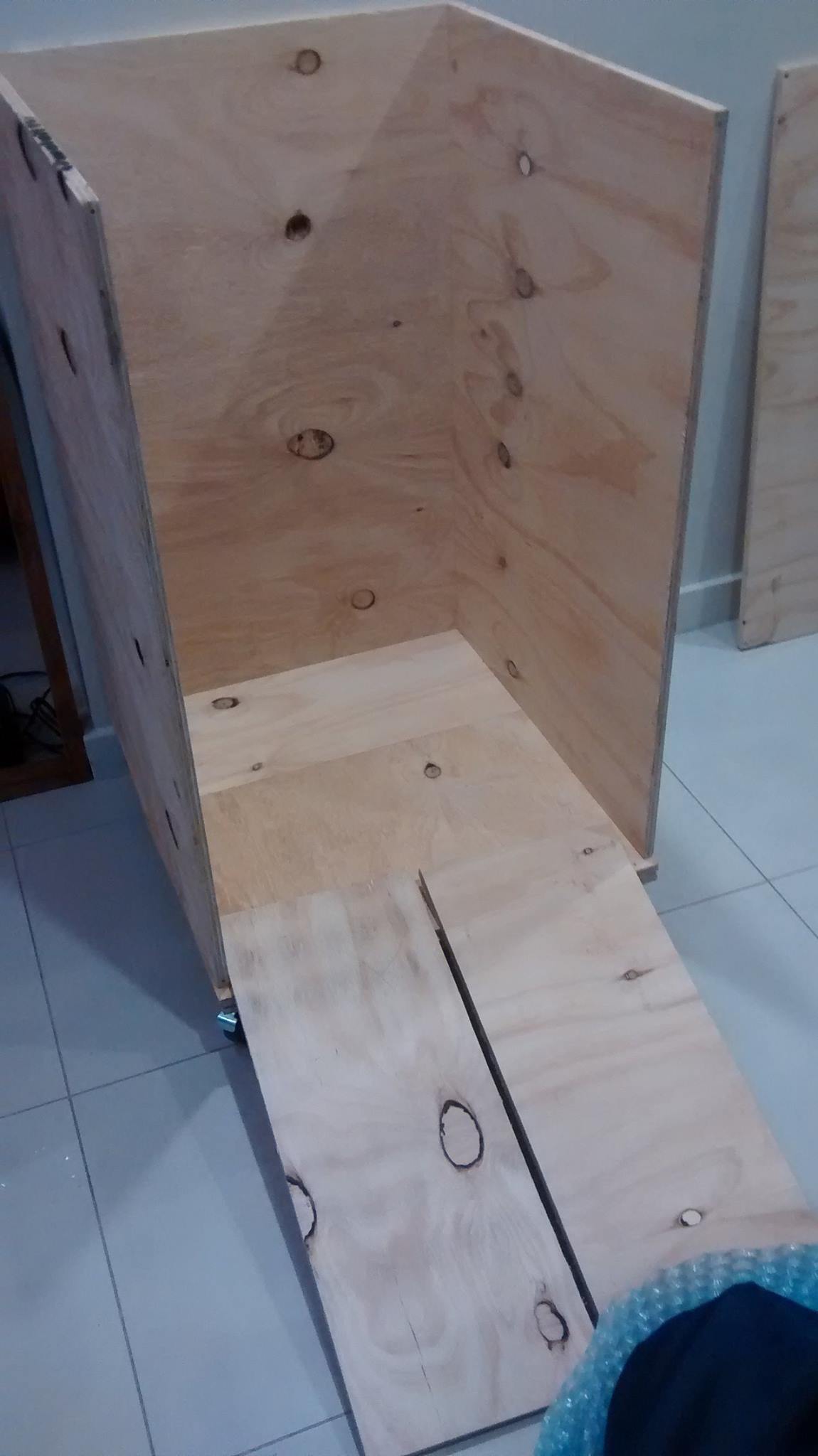 Equipment being prepared for shipping